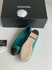 Chanel Ballerina Flat Green Black - 3