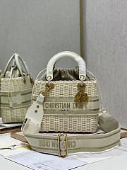 Dior Lady Bag Natural Wicker 24cm - 1