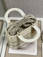 Dior Lady Bag Natural Wicker 24cm - 2