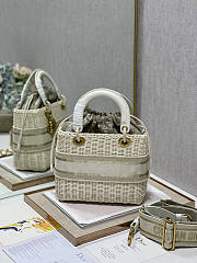 Dior Lady Bag Natural Wicker 24cm - 5