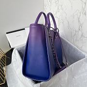 Chanel Shopping Bag Shaded Purple Blue Dark Blue 34cm - 3