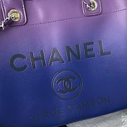 Chanel Shopping Bag Shaded Purple Blue Dark Blue 34cm - 2