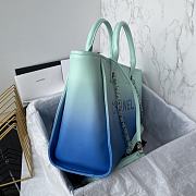 Chanel Shopping Bag Shaded Turquoise & Blue 34cm - 5