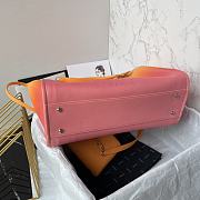 Chanel Shopping Bag Shaded Orange Coral & Pink 34cm - 6