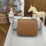 Hermes Epsom Leather Gold Lock Bag Brown Size 19 cm - 4
