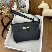 Hermes Kelly Depeches Black Gold 25cm - 4