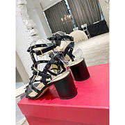 Valentino Garavan Rockstud Sandals Black 6cm - 2