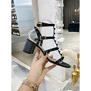 Valentino Garavan Rockstud Sandals Black 6cm - 3