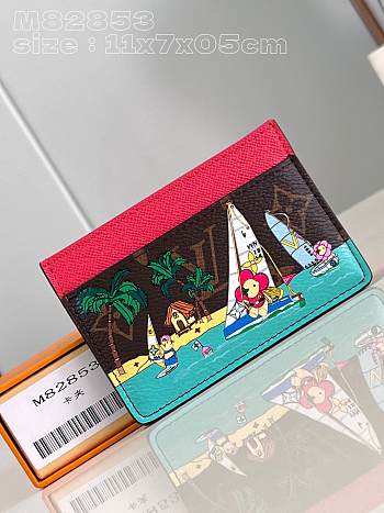 Louis Vuitton LV Card Holder Dragon Fruit Pink 11 x 7 x 0.5 cm