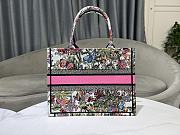 Dior Medium Book Tote White Multicolor Mexico Millefiori 36 x 27.5 x 16.5 cm - 4