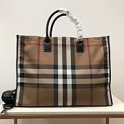 Burberry Cotton Canvas Vintage Check Tote Bag 45 x 20 x 35cm - 2