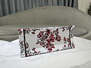 Dior Medium Book Tote White Red Le Cœur des Papillons 36 x 27.5 x 16.5 cm - 6