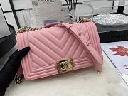 Chanel Medium Leboy Bag Pink Lambskin Gold 25cm - 1