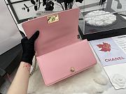 Chanel Medium Leboy Bag Pink Lambskin Gold 25cm - 2