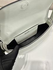 Prada Leather Shoulder Bag White 23x12x6cm - 5