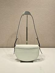 Prada Leather Shoulder Bag White 23x12x6cm - 4