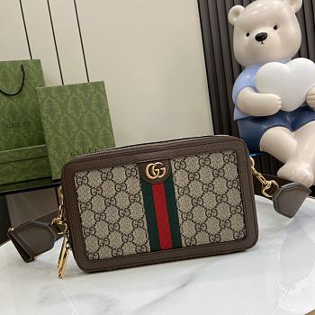 Gucci Ophidia GG Mini Bag Brown 23x14.5x6cm