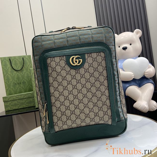 Gucci Mini GG Canvas Medium Backpack Green 30x40x14cm - 1
