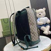 Gucci Mini GG Canvas Medium Backpack Green 30x40x14cm - 5