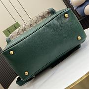 Gucci Mini GG Canvas Medium Backpack Green 30x40x14cm - 4