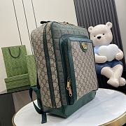 Gucci Mini GG Canvas Medium Backpack Green 30x40x14cm - 3