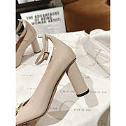 Forever Dior High Heel Pump Nude Patent Calfskin 8cm - 4