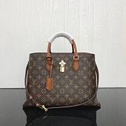 Louis Vuitton LV Flower Handbag Shoulder Bag Brown 34x24x13cm - 1