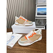 Dior One Sneakers Beige Multicolor Calfskin and Suede Calfskin  - 2