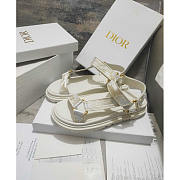 Dior D-Wave Sandal White Gold-Tone Gradient Butterflies  - 5