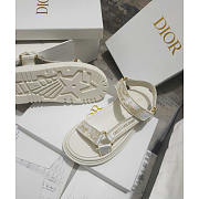 Dior D-Wave Sandal White Gold-Tone Gradient Butterflies  - 4