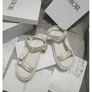 Dior D-Wave Sandal White Gold-Tone Gradient Butterflies  - 2