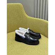 Dior Loafer Black Calfskin and White - 1