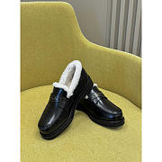 Dior Loafer Black Calfskin and White - 3