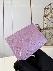 Louis Vuitton LV Card Holder Purple 10.2x7.3x0.3cm - 3