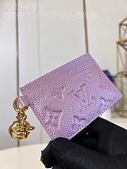 Louis Vuitton LV Card Holder Purple 10.2x7.3x0.3cm - 2