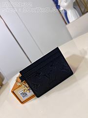 Louis Vuitton LV Card Holder Black 10.2x7.3x0.3cm - 1