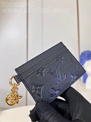 Louis Vuitton LV Card Holder Black 10.2x7.3x0.3cm - 4