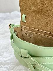 Loewe Mini Gate Dual Bag Soft Calfskin Green 21x12.5x9cm - 3