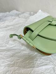 Loewe Mini Gate Dual Bag Soft Calfskin Green 21x12.5x9cm - 2