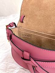 Loewe Mini Gate Dual Bag Soft Calfskin Pink 21x12.5x9cm - 6