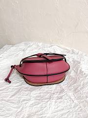 Loewe Mini Gate Dual Bag Soft Calfskin Pink 21x12.5x9cm - 4