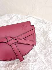 Loewe Mini Gate Dual Bag Soft Calfskin Pink 21x12.5x9cm - 3