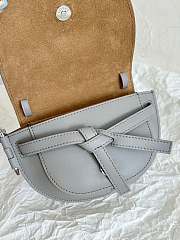 Loewe Mini Gate Dual Bag Soft Calfskin Grey 21x12.5x9cm - 4
