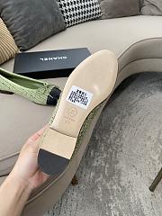 Chanel Ballerina Flat Tweet Green Black - 3