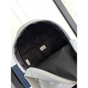 Dior Rider Backpack Grained Calfskin With Christian Dior 1947 Signature Gray 30x42x15cm - 5