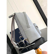 Dior Rider Backpack Grained Calfskin With Christian Dior 1947 Signature Gray 30x42x15cm - 2