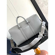 Dior by Birkenstock 1947 Signature Lingot 50 Duffle Bag Gray 50x25x21.5cm - 6