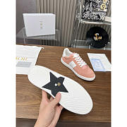 Dior Star Sneaker Suede Calfskin And Calfskin Pastel Pink - 5