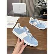 Dior Star Sneaker Suede Calfskin And Calfskin Blue - 1