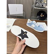 Dior Star Sneaker Suede Calfskin And Calfskin Blue - 2